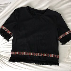 Black, Printed Shirt